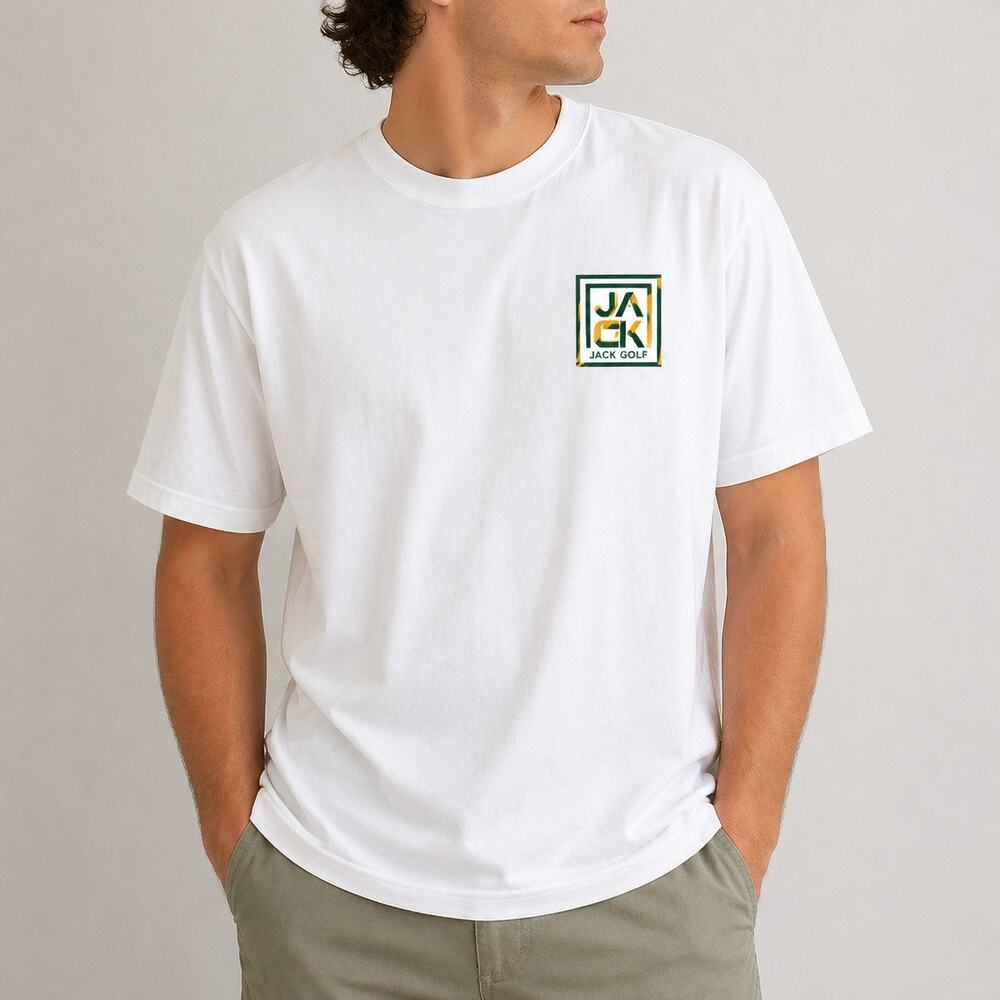 Jack Golf Wasted Members MW White Graphic Tee Shirt Back Print Sz XL NWOT